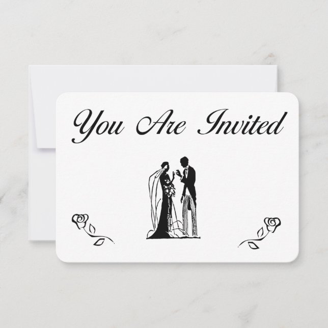 Invitaciones de Boda Sencillas (Anverso)