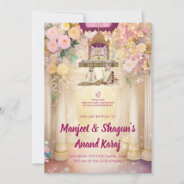 Invitaciones de boda Sikh digitales Boda Punjabi d