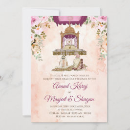 invitaciones de boda Sikh y tarjetas de boda Anand