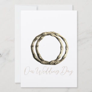 INVITACIONES DE BODA Tarjeta plana ESTILO ARTE&DIS