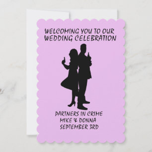 INVITACIONES DE BODA TEMA DE ARMAS DE GÁNSTER