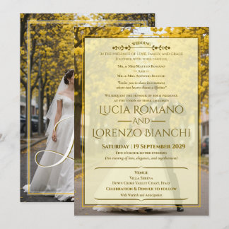 Invitaciones de Boda Tema de Primavera Clásico Ele