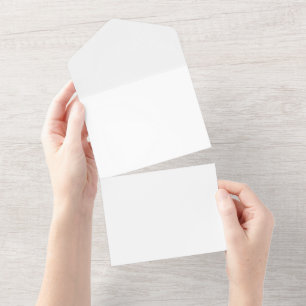 Invitaciones de Boda Todo en Uno   Letra Elegante