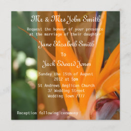 Invitaciones de boda tropicales Pasión en el Paraí