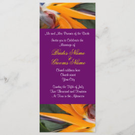 Invitaciones de boda tropicales Pasión en el Paraí