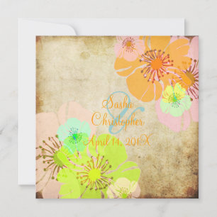 Invitaciones de Boda Vintage Aloha/Luau