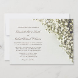 Invitaciones de boda Vintage Baby's Breath