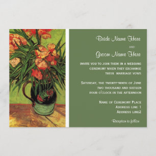 Invitaciones de boda vintage, Vincent van Gogh