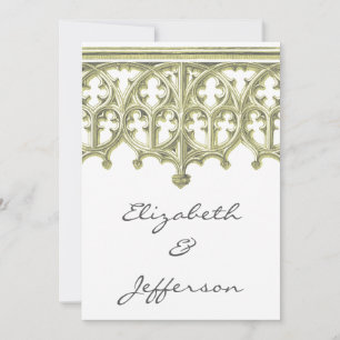 Invitaciones de bodas a la Catedral de Gris y Crem