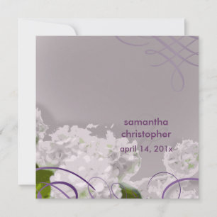 Invitaciones de bodas blancas/románticas