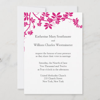 Invitaciones De Bodas Blancas Y De Honeysuckle