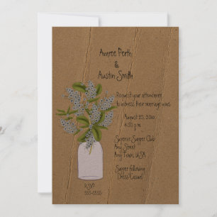 Invitaciones de bodas con aspecto de cartón plegad