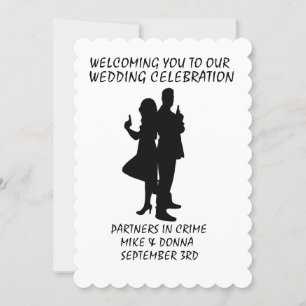 INVITACIONES DE BODAS CON TEMA DE ARMAS DE GÁNSTER