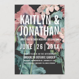 Invitaciones de bodas de abrazo botánico