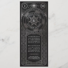 Invitaciones de Bodas de la Unión Celestial (Plata