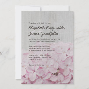 Invitaciones de bodas de lino vintage