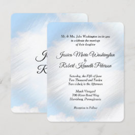 Invitaciones de bodas de nubes