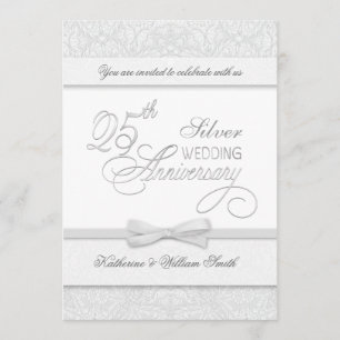 Invitaciones de Bodas de Plata del 25º Aniversario