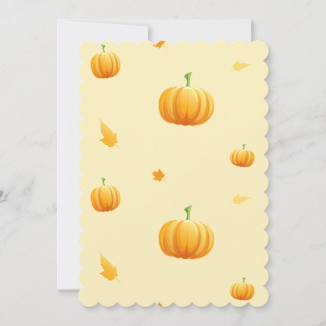 invitaciones de bodas de pumpkins thansde (Anverso)