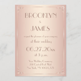 Invitaciones de bodas de Rubor antiguas