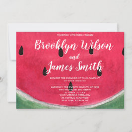 Invitaciones de bodas de verano con sandía