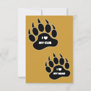 Invitaciones de Bodas del Gay Bear Cub