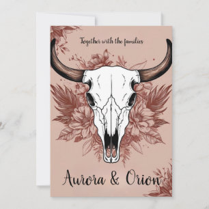 invitaciones de bodas del salvaje oeste de boho