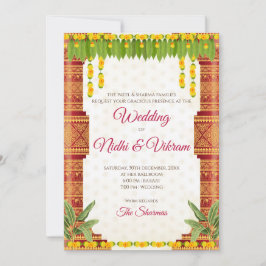 invitaciones de bodas del sur de la India e invita
