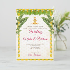 invitaciones de bodas del sur de la India e invita