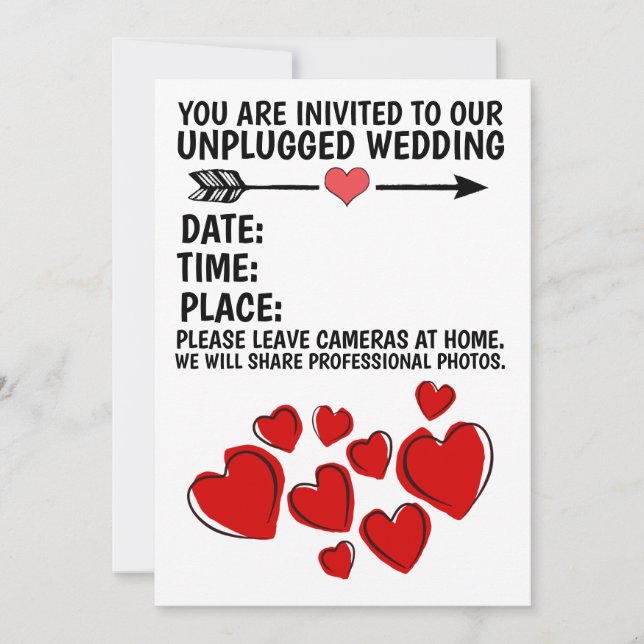 INVITACIONES DE BODAS DESCONECTADAS (NO SE PERMITE (Anverso)