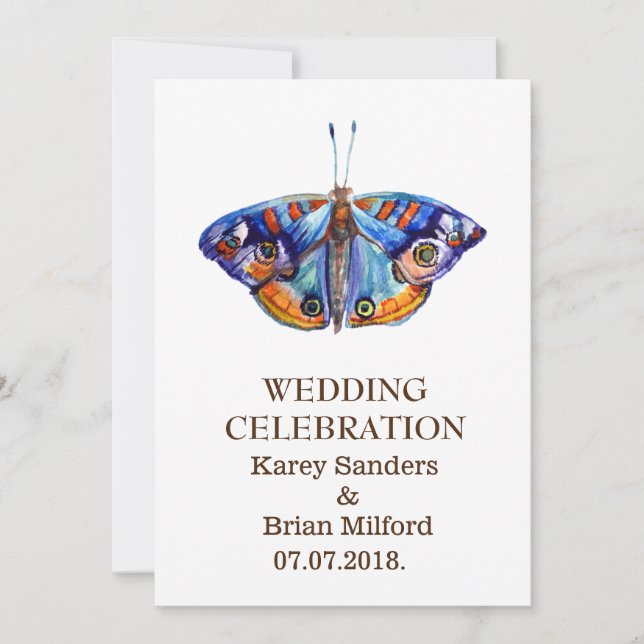 Invitaciones de bodas elegantes (Anverso)