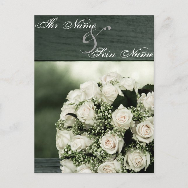Invitaciones de bodas elegantes (Anverso)