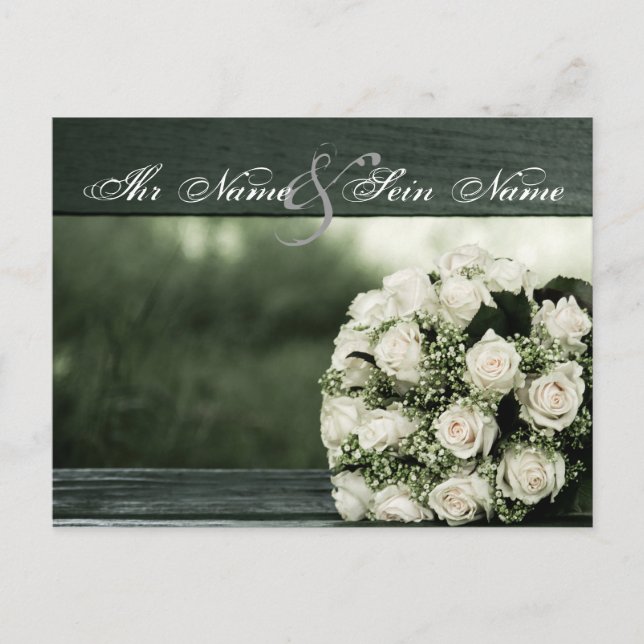 Invitaciones de bodas elegantes (Anverso)