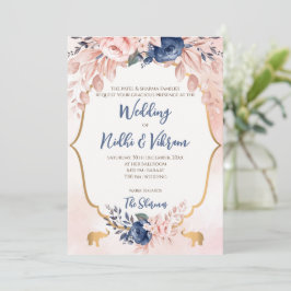 Invitaciones de bodas indias y tarjetas de bodas h