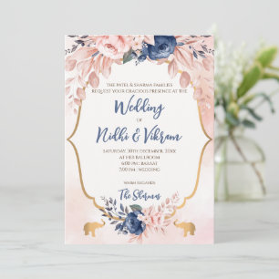 Invitaciones de bodas indias y tarjetas de bodas h