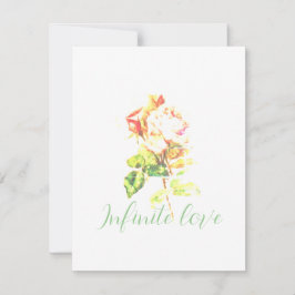 INVITACIONES DE BODAS Tarjeta plana ESTILO DE ARTE
