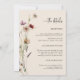 Invitaciones de Boho Floral All-In-One Wedding (Reverso)