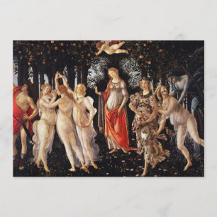 Invitaciones de Botticelli Primavera