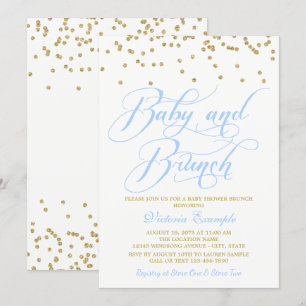 Invitaciones de Boy Baby Shower Brunch