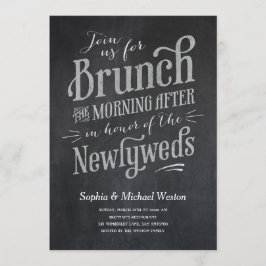 Invitaciones de brunch de Bodas postales