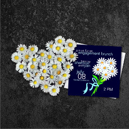 Invitaciones de Brunch de compromiso {Azul oscuro}