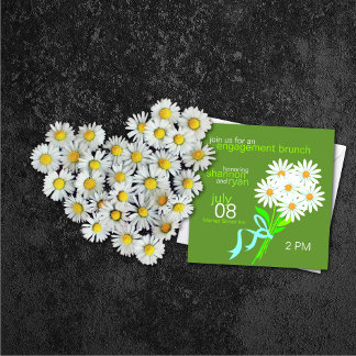 Invitaciones de Brunch de compromiso {Verde}