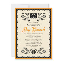 Invitaciones de Brunch del Día de la Madre con Acu