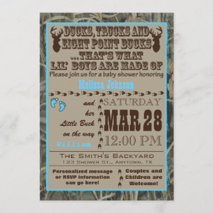 Invitaciones de búsqueda azules de la ducha del