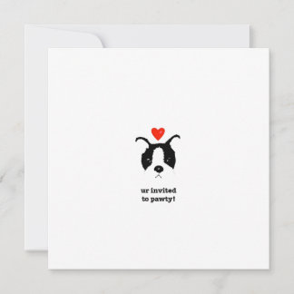 Invitaciones de cachorro