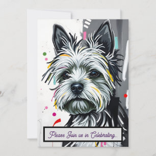 Invitaciones de cachorro adorable para cualquier o