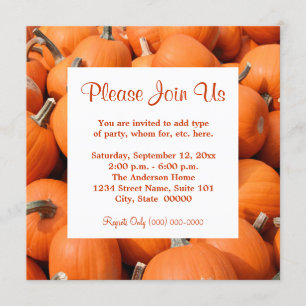 Invitaciones de calabazas