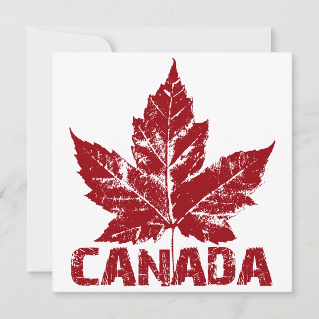 Invitaciones de Canadá Guay personalizado Canadá R (Anverso)