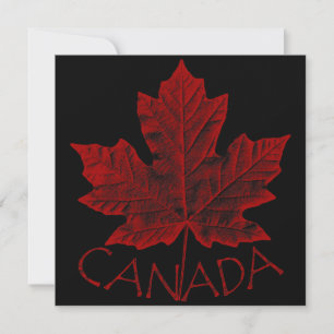 Invitaciones de Canadá Leña de Maple Personalizada