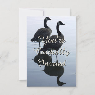 Invitaciones de Canadá Personalizadas RSVP de gans